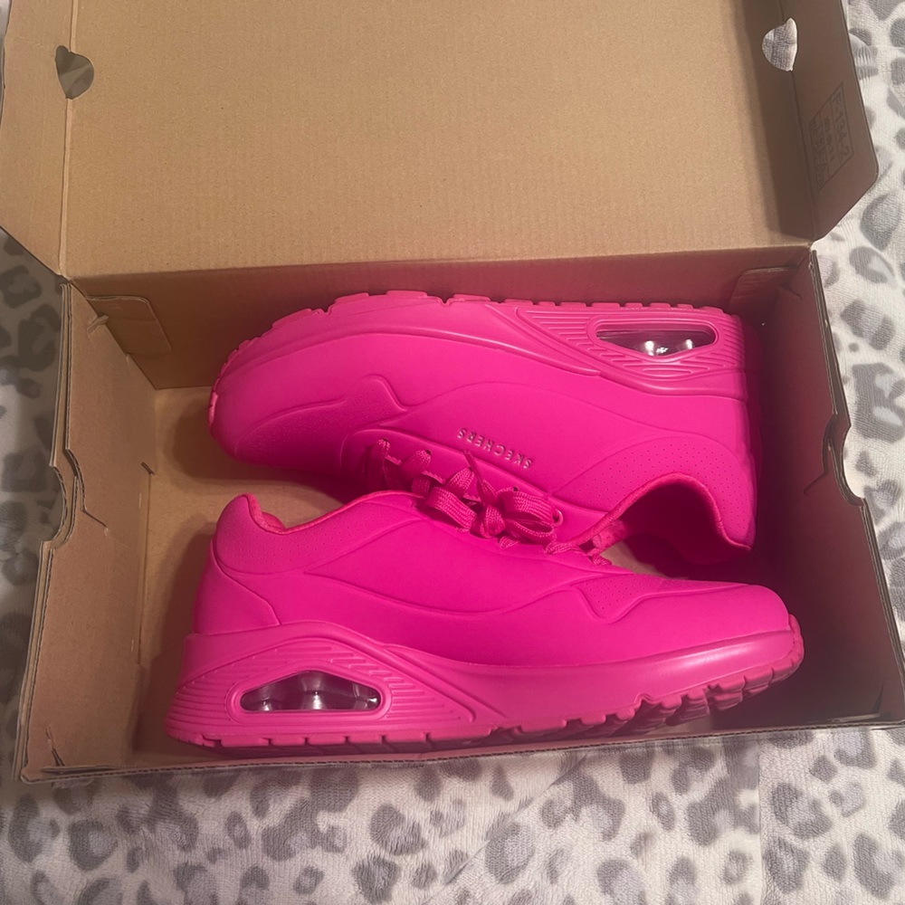 Skechers night shades hot pink
